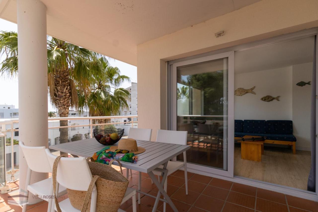 Vista Roses Mar - Apartamento Con Piscina II Exteriör bild